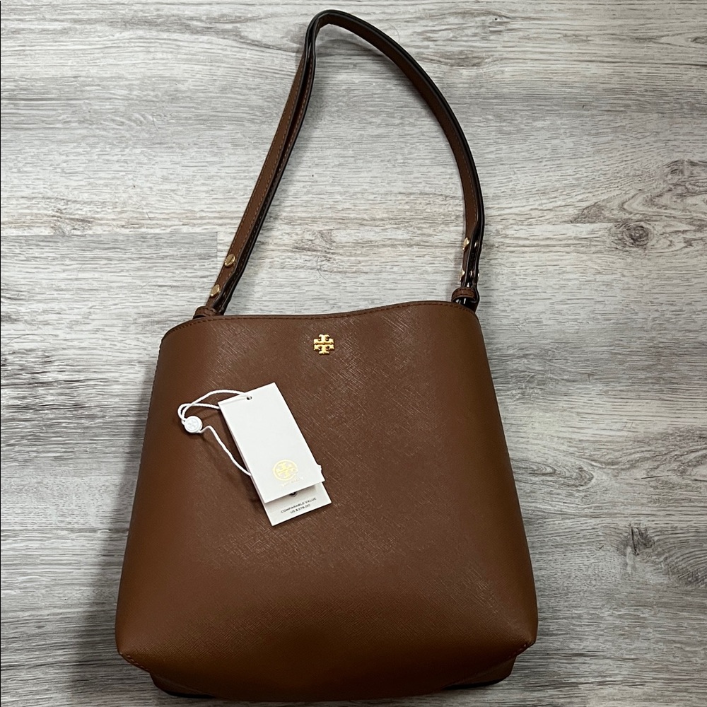Tory Burch Brown Leather Shoulder Bag